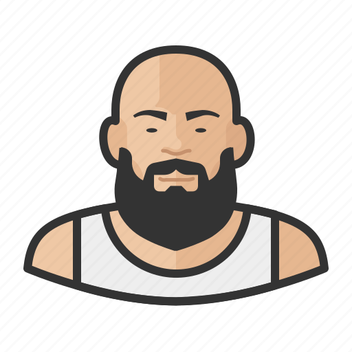 Asian, avatar, beard, man, user, wifebeater icon - Download on Iconfinder
