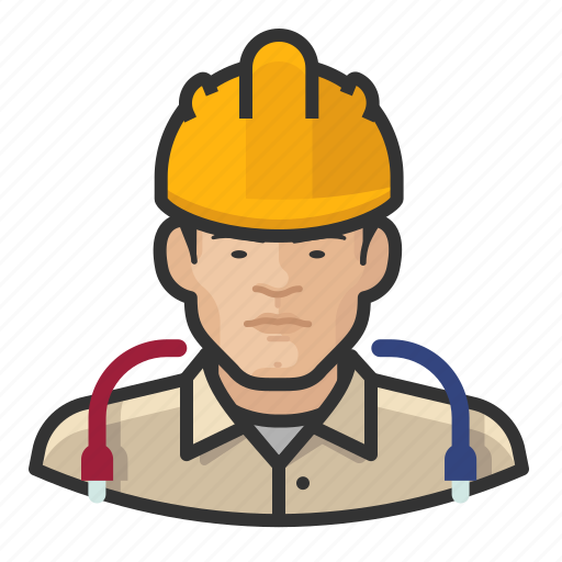 Asian, avatar, construction, hardhat, man, technician, user icon - Download on Iconfinder