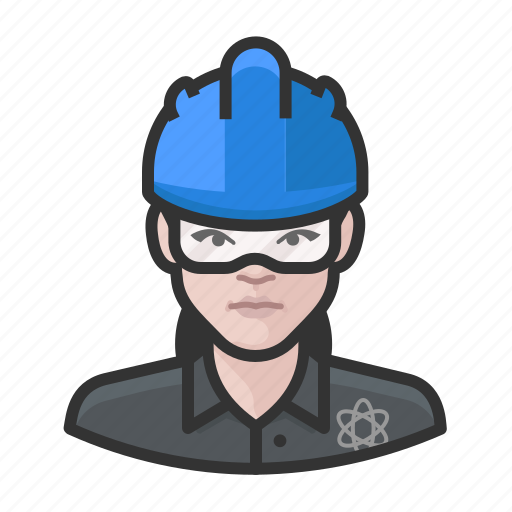 Avatar, construction, female, hardhat, nuclear, user icon - Download on Iconfinder