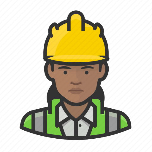 Avatar, construction, hardhat, user, woman icon - Download on Iconfinder