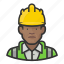 avatar, construction, hardhat, man, user 