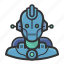 android, avatar, cyborg, droid, robot, user 