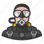 avatar, man, scuba, scuba diving, user 
