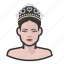 avatar, pageant, princess, tiara, user, woman 