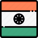 country, flag, india, nation, world