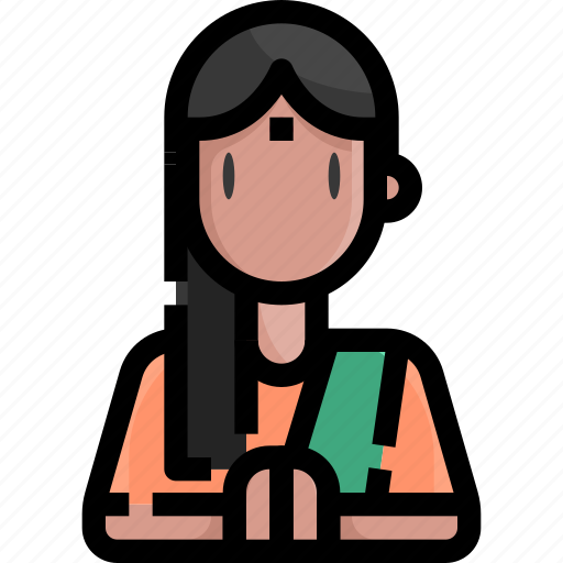 Hindu, hinduism, india, oriental, people, religion, woman icon - Download on Iconfinder