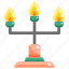 candle, candlelamp, candlestick, flame, interior, lamp 