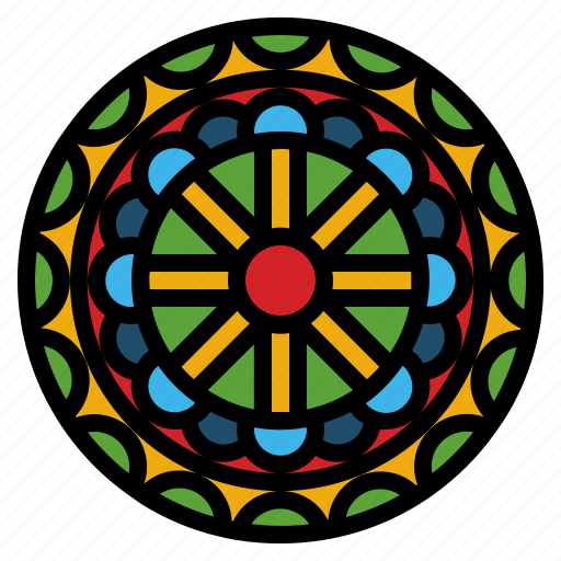 Dharma, wheel, buddhism, chakra, prayer icon - Download on Iconfinder