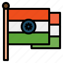 flag, india, nation, country