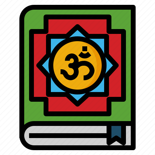 Hinduism, book, literature, philosophy, knowledge icon - Download on Iconfinder