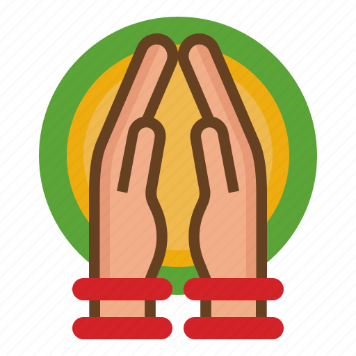 Pray, hand, worship, diwali, religion icon - Download on Iconfinder