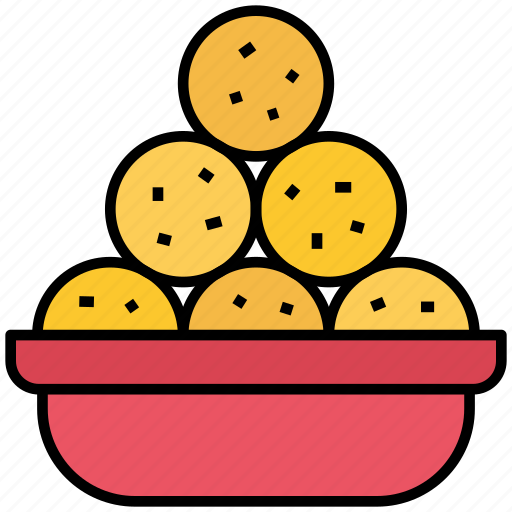 Diwali, laddu, sweet, festival, dessert, food icon - Download on Iconfinder
