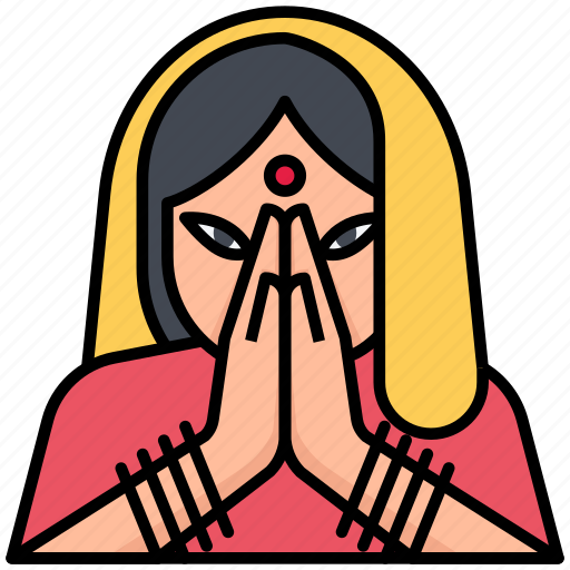 Diwali, namaste, greetings, hindu, culture icon - Download on Iconfinder