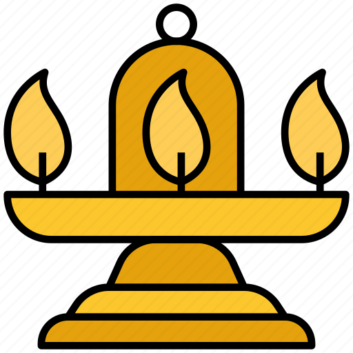 Diwali, deepam, oil lamp, festival, deepavali, light icon - Download on Iconfinder