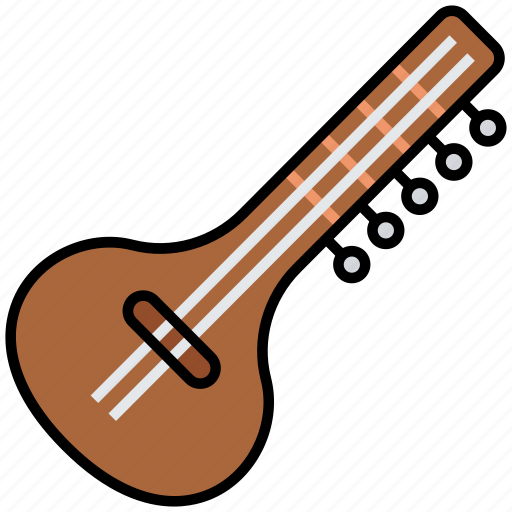 Diwali, sitar, music, guitar, indian icon - Download on Iconfinder