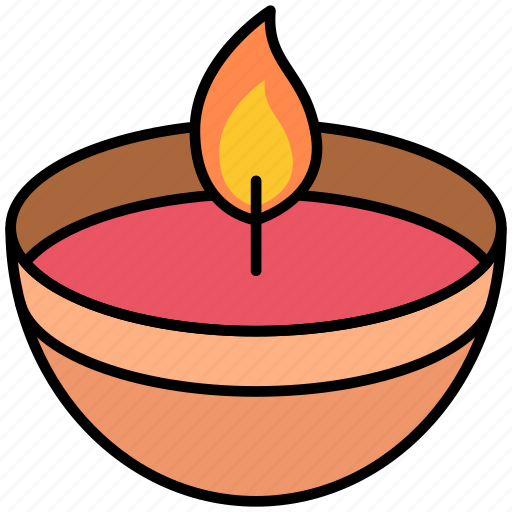 Diwali, lamp, diya, oil lamp, light, festival icon - Download on Iconfinder