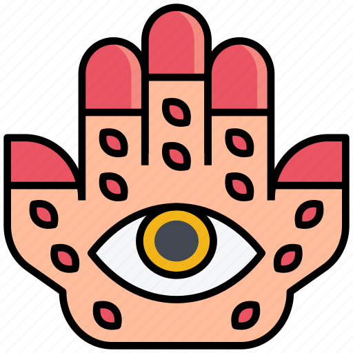 Diwali, hand, faith, culture, religion, india, eye icon - Download on Iconfinder