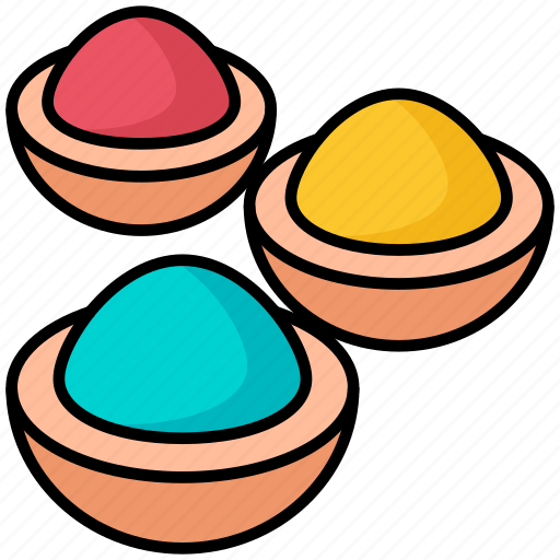 Diwali, colors, holi, bowl, festival, culture icon - Download on Iconfinder