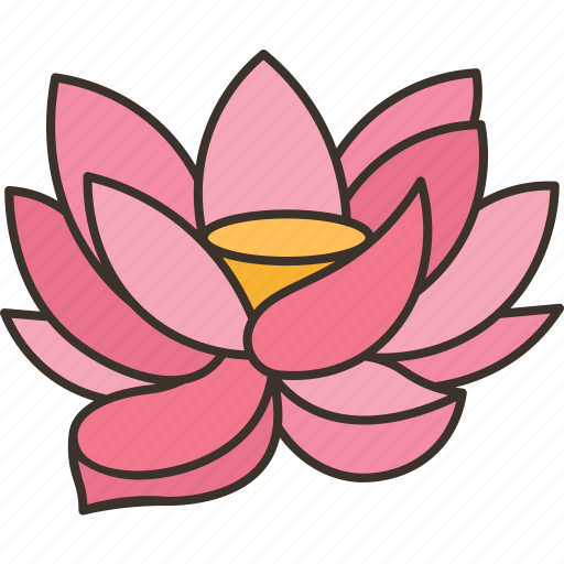 Lotus, waterlily, flower, floating, pond icon - Download on Iconfinder