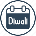 diwali, calendar, date, festival, event