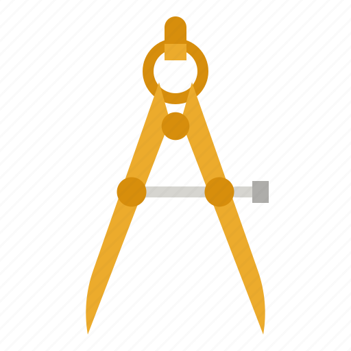 Compass, carpenter, carpentry, maths, circular icon - Download on Iconfinder