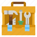 tools, box, diy, hammer, ruler