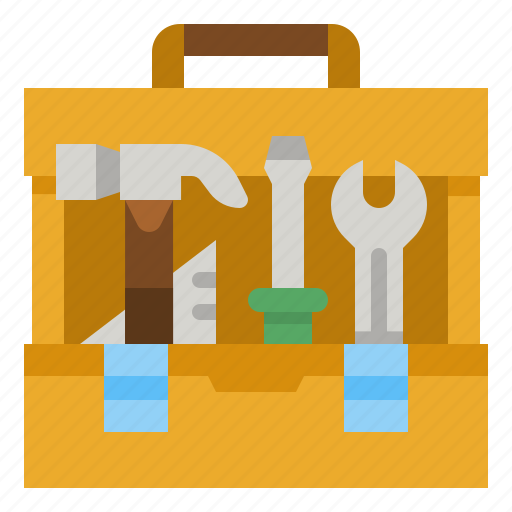 Tools, box, diy, hammer, ruler icon - Download on Iconfinder