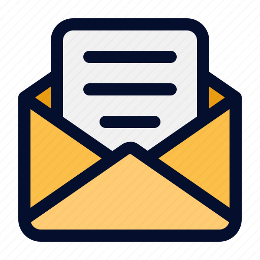 Letter, message, email, envelope, communications, mail, open icon - Download on Iconfinder