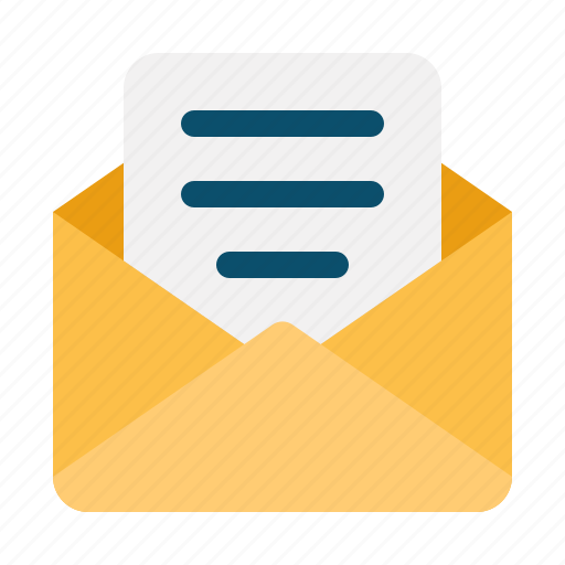 Letter, message, email, envelope, communications, mail, open icon - Download on Iconfinder