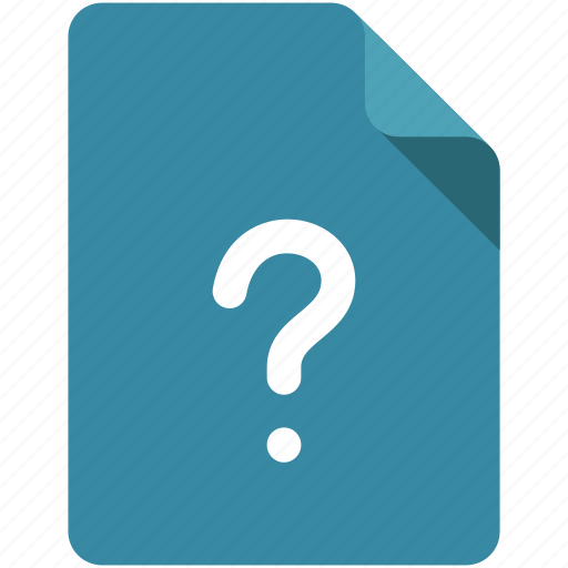 Document, lost, question, question mark, sign, type, unknown icon - Download on Iconfinder