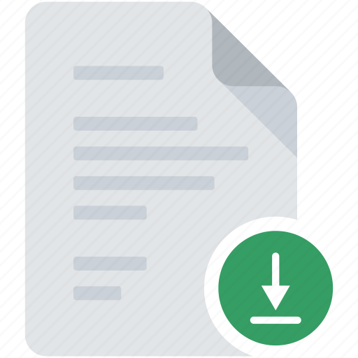 Arrow, document, down, download, keep, save, sync icon - Download on Iconfinder