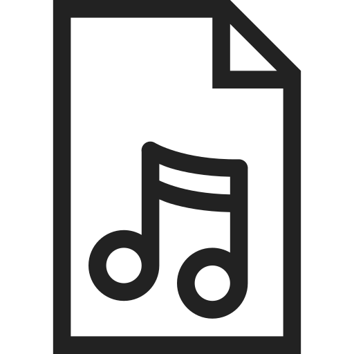Audio, document, file, folder, music, sound icon - Free download