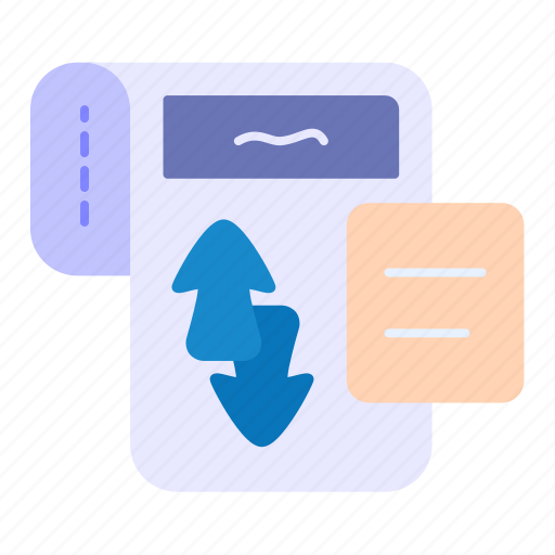 Document, paper, arrow, interface, ui, data, information icon - Download on Iconfinder
