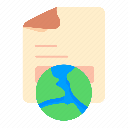 World, paper, network, data, document, business icon - Download on Iconfinder
