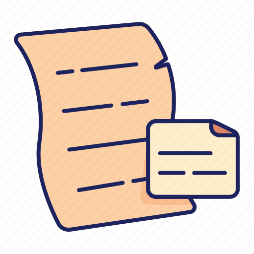 Document, notes, file, reminder, sticky icon - Download on Iconfinder
