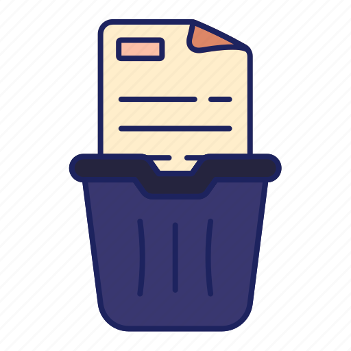 Trash, document, paper, business, file, storage icon - Download on Iconfinder