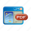pdf, document, file, folder, format, type 