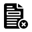 file, error, cancel, document, sheet 