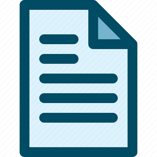 Document, file, paper, sheet, text icon - Download on Iconfinder