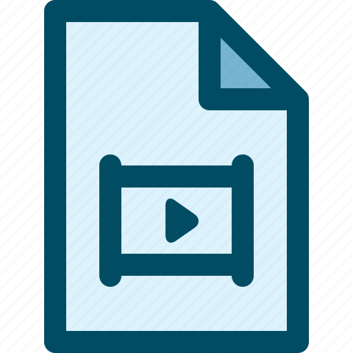 Document, file, film, media, movie, video icon - Download on Iconfinder