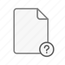 blanck, office, file, document, page, question, text