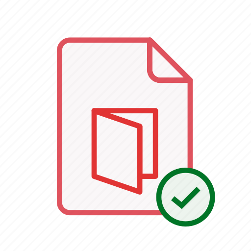 Accept, pdf, office, file, document, page, sheet icon - Download on Iconfinder