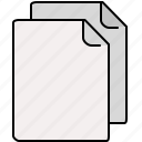 blank, documents, file, interface, multiple 