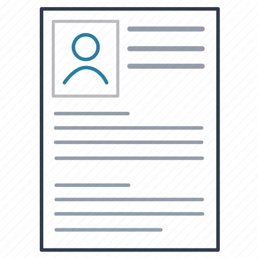 Cv, document, profile, resume, view, person, user icon - Download on Iconfinder