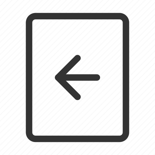 Arrow, back, document, previous icon - Download on Iconfinder