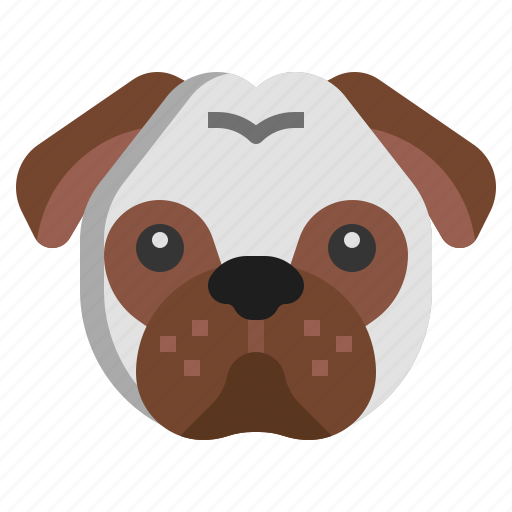 Pug, animal, kingdom, mammal, pet, animals icon - Download on Iconfinder