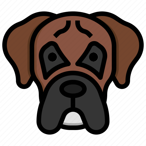 Boxer, breed, animal, kingdom, dog, pets icon - Download on Iconfinder