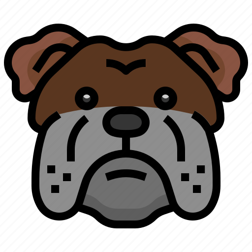 Bulldog, dogs, dog, pets, mammals icon - Download on Iconfinder