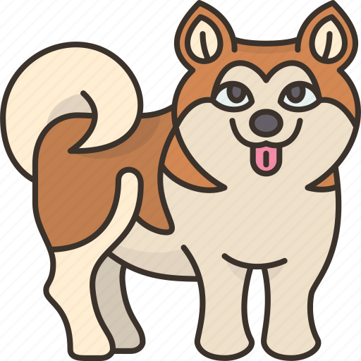 Alaskan, malamute, dog, hound, sled icon - Download on Iconfinder