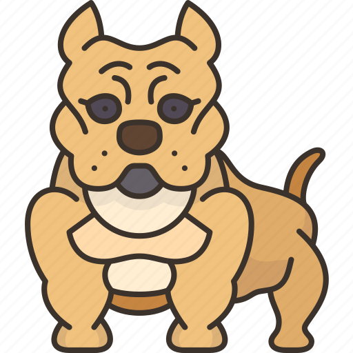 Pitbull, dog, canine, guard, fierce icon - Download on Iconfinder